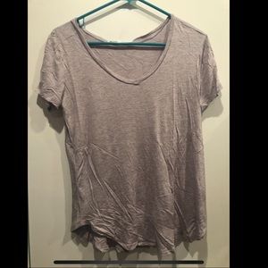 Light purple super soft V-neck